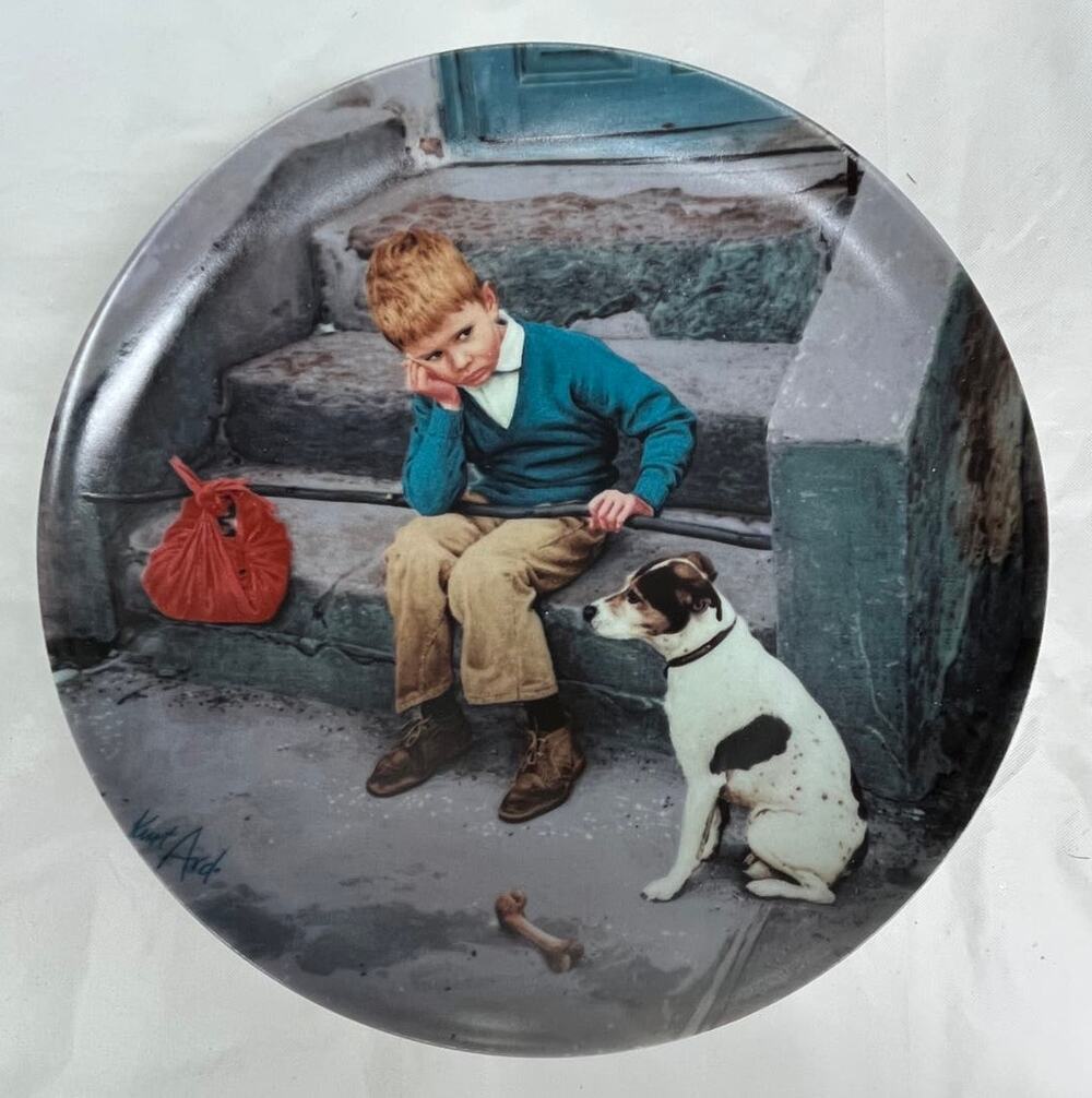 1984 Hjemme er Bedst Home is Best Bing & Grondahl Collector Plate w/Box and CoA